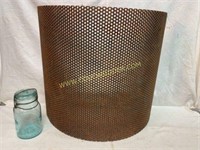 Iron farm implement screen for repurpose