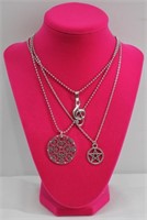 3pc Chain Pendant Necklaces