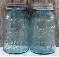 Pair of Ball Patent Mason Quart Jars