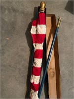 American Flag with Metal Pole