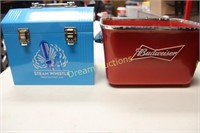 Budweiser Cooler Box & Steam Whistle Metal Case