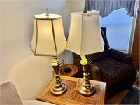 2 Gold Stiffel Lamps