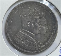 1861 Prussia Thaler Silver