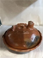 Ceramic hen bowl