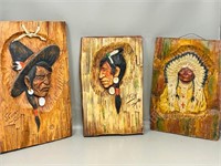 Fuller collectables - 3 ceramic wall plaques