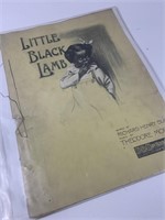 1907 Little Black Lamb sheet music cover only