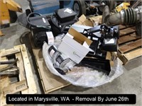 LOT, ASSORTED ELECTRIC MOTORS & T-SHIRT TRANSFER