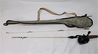 Johnson fishing rod with carrying case