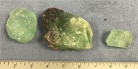 Lot of 3 fluorite rock specimens   (a 7)