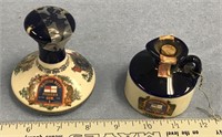 Lot of 2, miniature British Navy Rum canter   (a 7