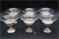 6 Sterling Redlich & Co. Glass Sherbets 174g