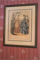 Framed Victorian Print 15x18"