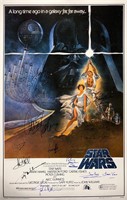 Star Wars New Hope Poster Autograph