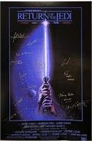 Star Wars Return of Jedi Poster Autograph
