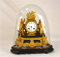European Gilt Metal Clock
