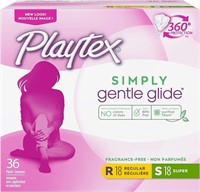 Playtex Simply Gentle Glide Tampons- 108tampons