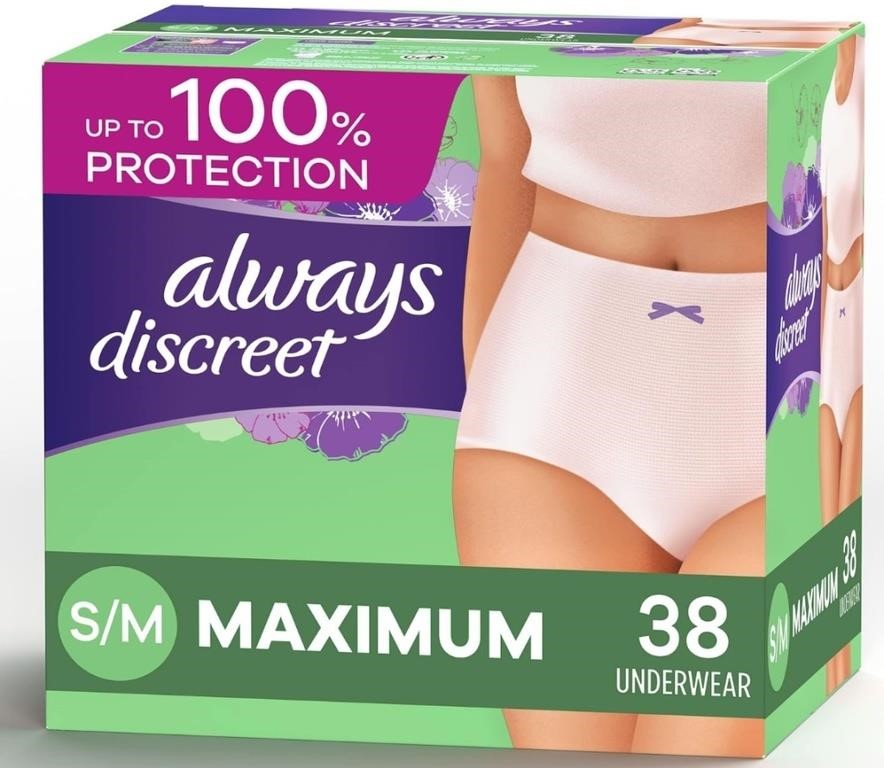 1 LOT ( 2 BAGS ) Always Discreet Incontinence &