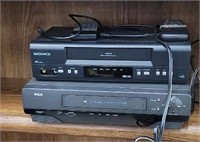 2 VCR's with remotes