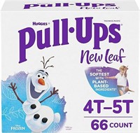 Huggies Pull Ups - New Leaf - Size 4T-5T -  66CT