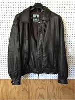 Alfani Men’s Brown Leather Jacket Size Large