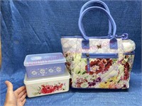 New Pioneer Woman 4pc lunch bag w/ bottle & boxes