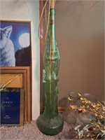 Decor, Wall Art, Lady Green Glass Wine Bottle