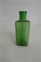 Small Green Poison Bottle 4 1/2"T