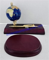 Globe Pen Holder and Wooden Stand