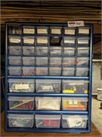 garage storage unit with contents