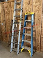 3 Ladders- Werner (6ft) step ladder, Keller Alum.