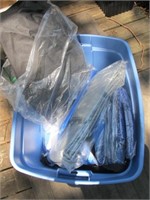 BOX FULL OF TARPS ABOUT 10 DIFFERNET SIZES