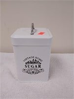 Metal sugar canister