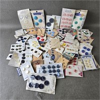 Collection of Vintage Button Cards