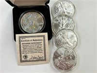 5 Silver Eagles