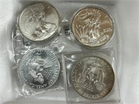 4 Silver Eagles