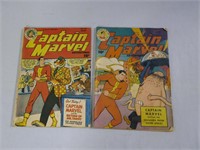 Two Captain Marvel Comic Books No. 65 & No. 82