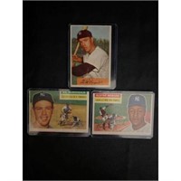 (3) 1950's Yankees Baseball Stars/hof