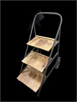 Metal & Wood Display Cart