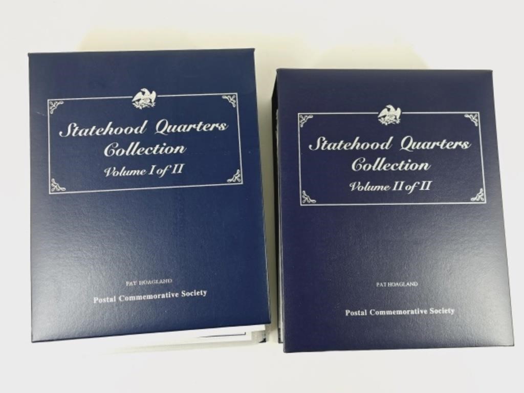 2 Statehood Quarters Collection Binders I & II