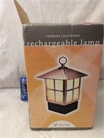 Indoor / Outdoor Rechargeable Lamp New Open Box