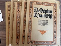 5PC ANTIQUE THE DEPLPHIAN QUARTERLY BOOKS