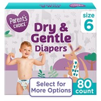 E6556  Parents' Choice Diapers - Size 6 (80 ct)
