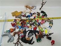 lot of playmobil toys as found