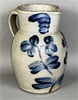 Baltimore cobalt decorated pitcher ca. 1875; salt