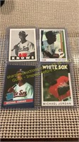 4 Michael Jordan Rookie Baseball Cards