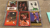 6 Michael Jordan Basketball Cards