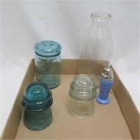 Insulators / Ball Jar / Milk Bottle - Vintage