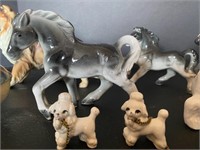 Vintage horses & animals figurines