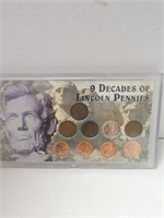 9 Decades of Lincoln Pennies