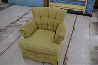 Vintage Yellow Fabric Chair